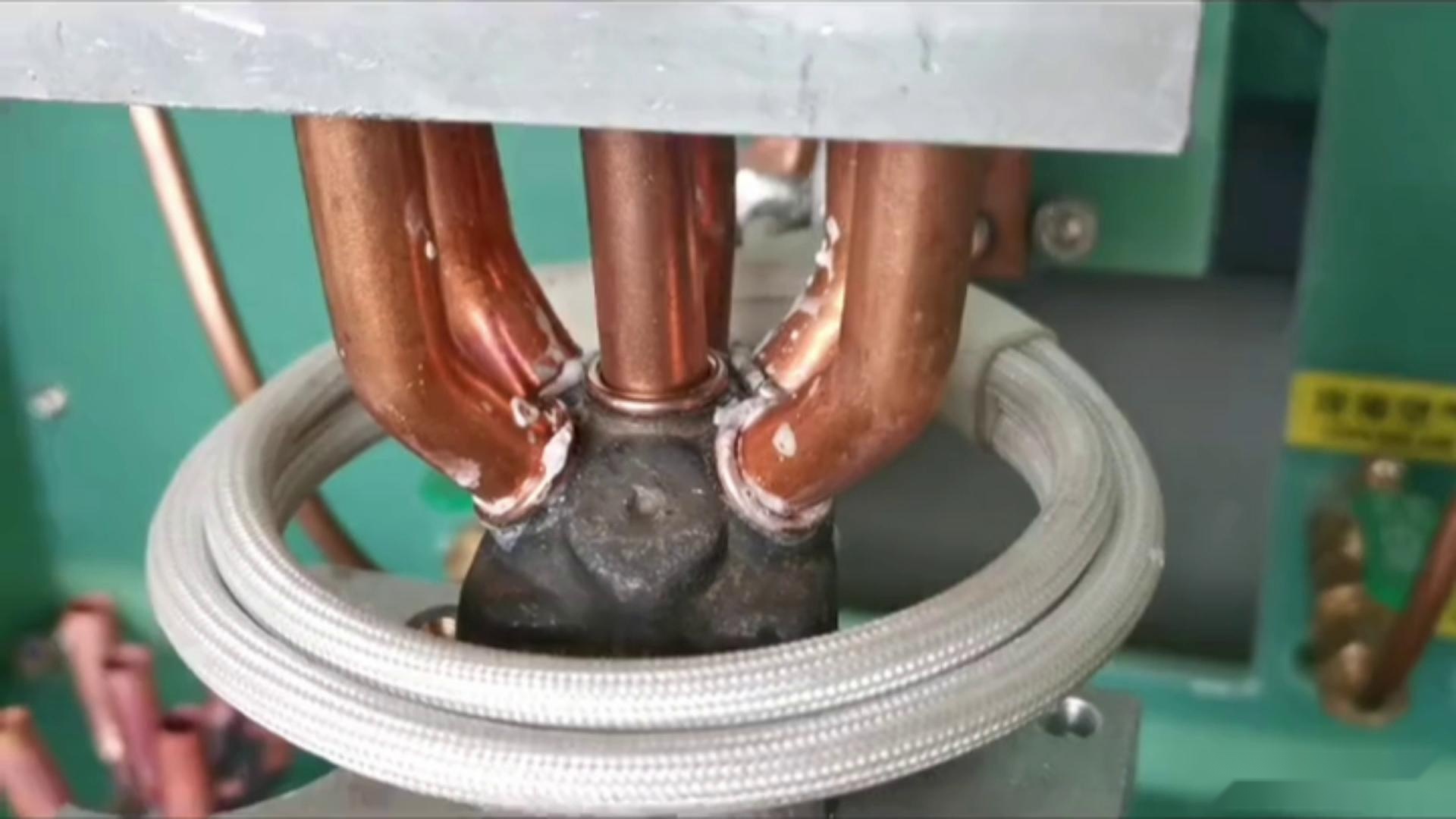 分配器阀门 分液头铜管焊接用高频钎焊机
